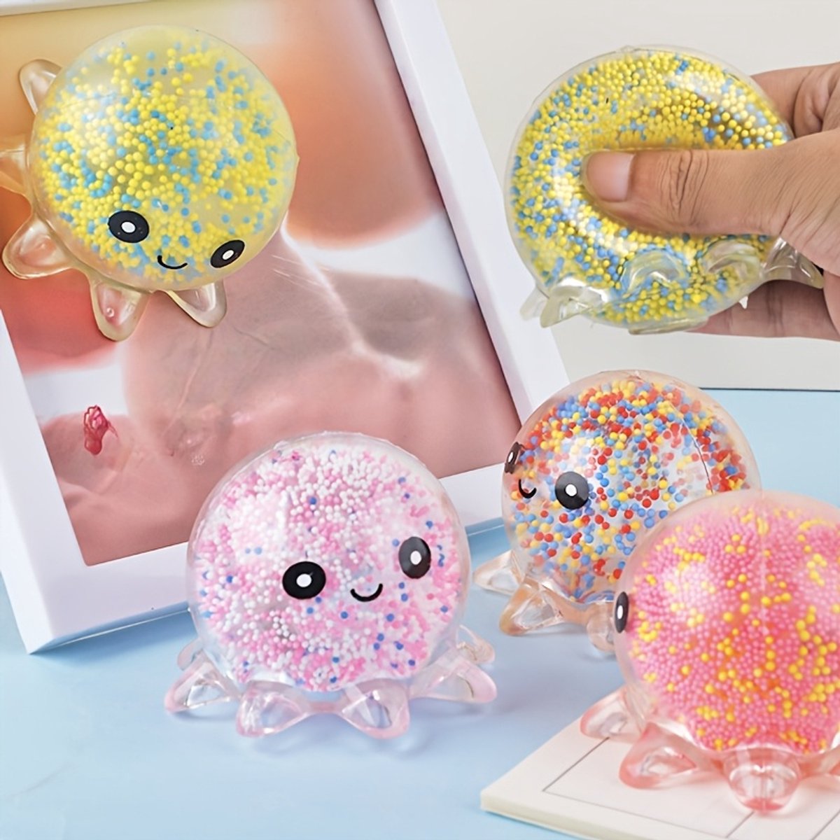 Krab anti stressbal - 1 exemplaar - Fidget - Fopartikel - Spaar ze