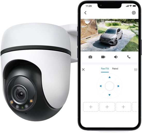 SNJY® Camerabewaking - Beveiligingscamera Buiten Draadloos - Bewakingscamera - 1080P - 360° Draaibare Camera - Wit van Merkloos — afbeelding 3