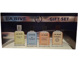 La Rive Miniatuurset Giftset For Men 4x30ml - Absolute Sport - Extreme Story - Heroic Man - Cash