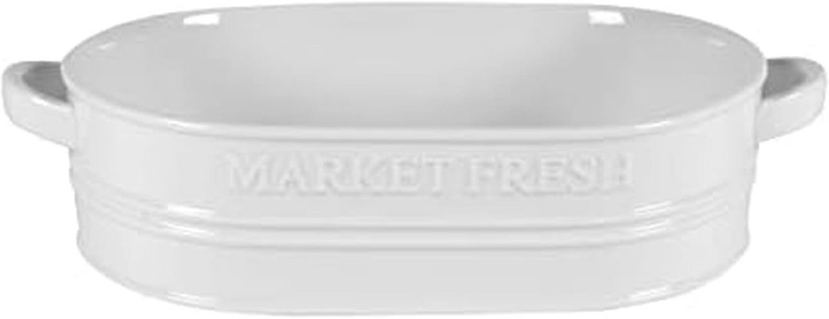 Witte Braadpan Bakschaal 3 Quart - Perfect voor Stoofschotels en Lasagne