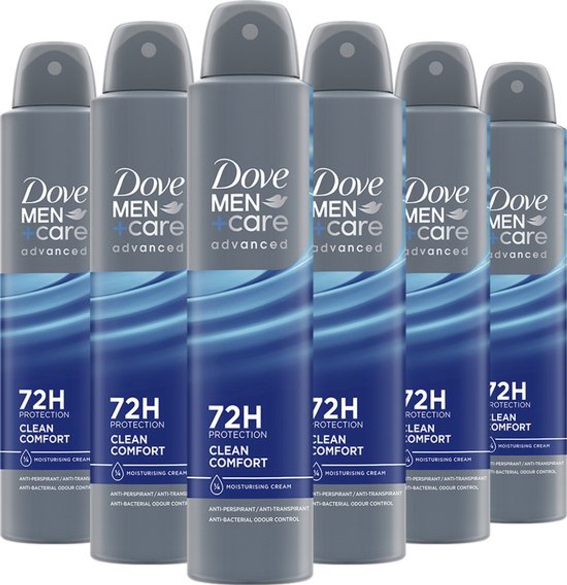 Dove Men+Care Advanced Anti-Transpirant Deodorant Spray - Clean Comfort - 72 uur - 6 x 250 ml