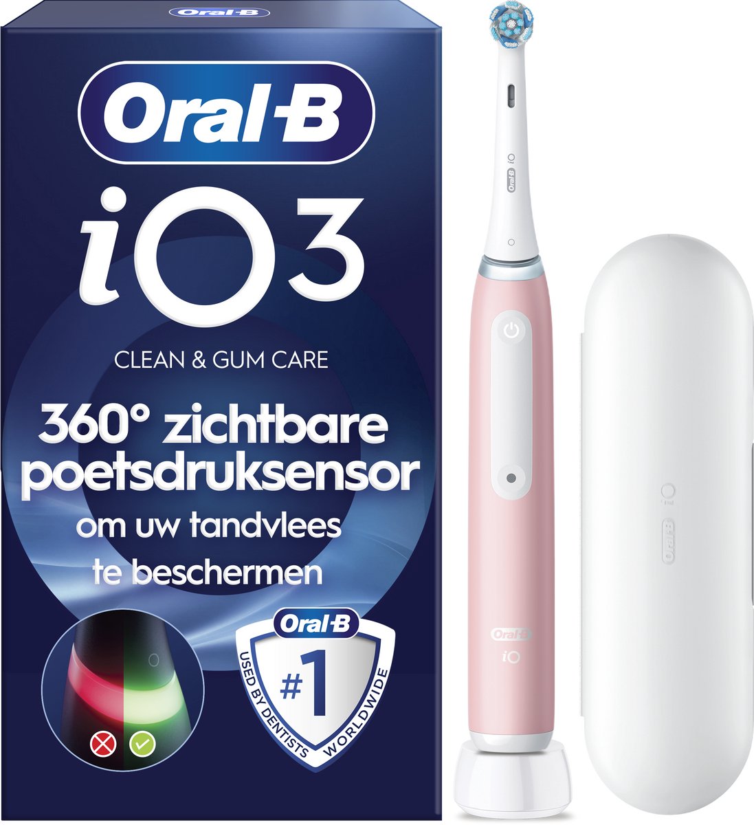 Oral-B iO 3 Elektrische Tandenborstel Lichtroze met Reisetui - Procter and Gamble - €86,90