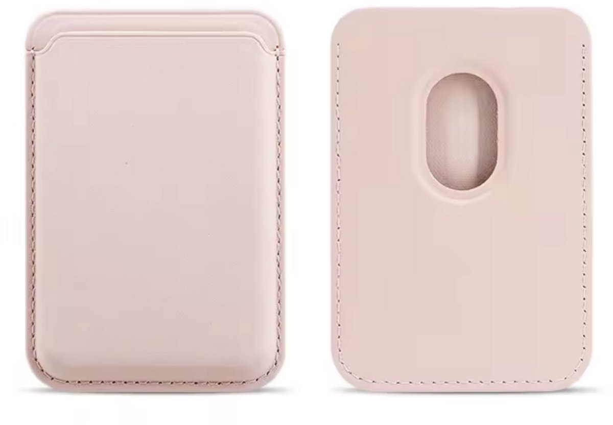 Tech-into MagSafe Wallet - Magnetische Kaarthouder Geschikt Voor iPhone Magsafe - Wallet Card Holder - Pasjeshouder Geschikt Voor iPhone 12/13/14/15/16/17 - Roze
