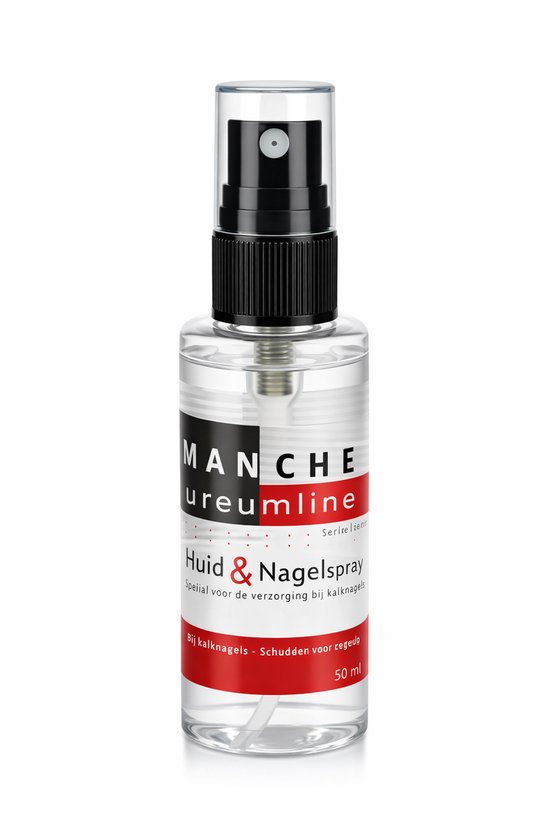 Ureumline - Huid en nagelspray 100ml - zwemmerseczeem - kalknagels - spray ter ondersteuning van kalknagelbehandeling
