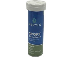 Revyls Sportdrank tabletten - Appel - per 10 stuks - Electrolytes - 90% minder suiker