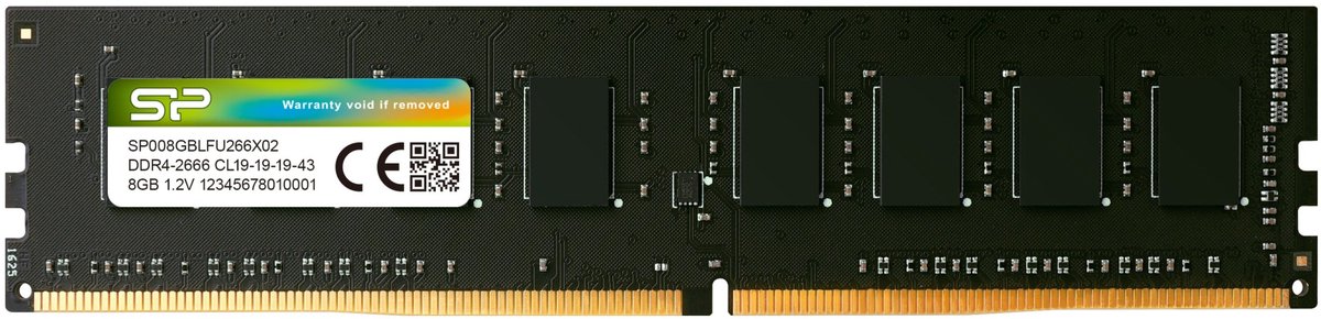Silicon Power - Desktopgeheugen - Ddr4 - 8Gb - - - Udimm - Sp008Gblfu266X02