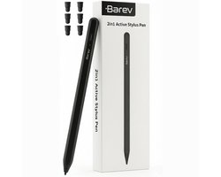 Barev® 2-in-1 Universele Stylus Pen voor Android en iPad – met Echte Dual Mode – voor Tablet, iPad, Android, Windows & Smartphones – Zwart