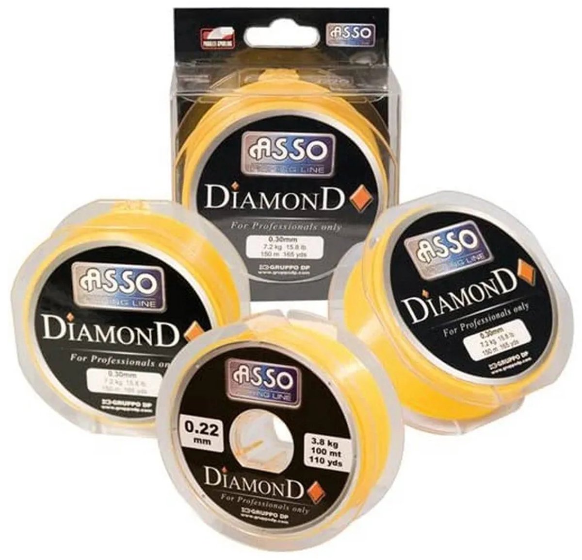 Asso Diamond 300 M Monofilament Geel 0.350 mm
