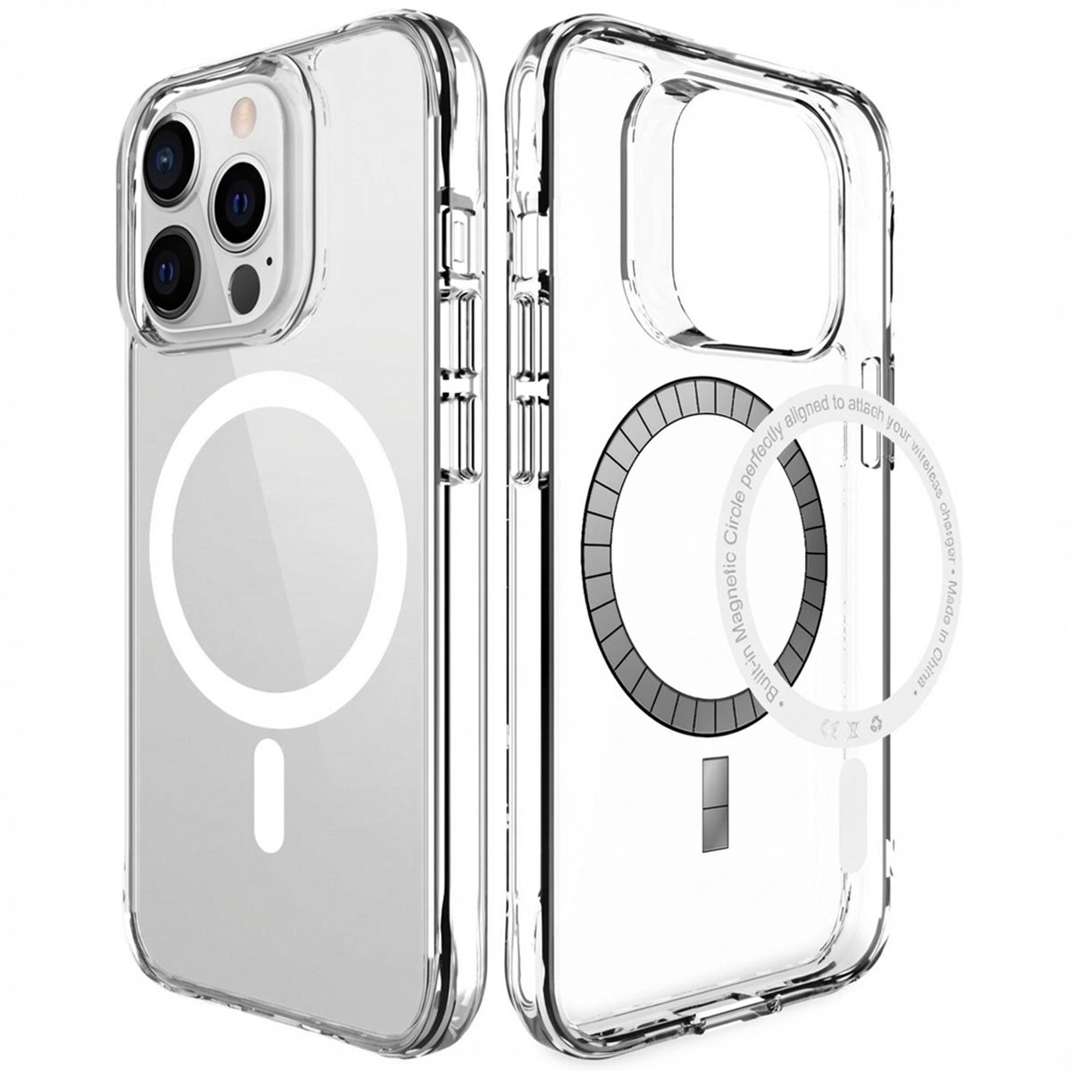imoshion Hoesje - Geschikt voor iPhone 13 Pro Max - geschikt voor MagSafe case - Transparant