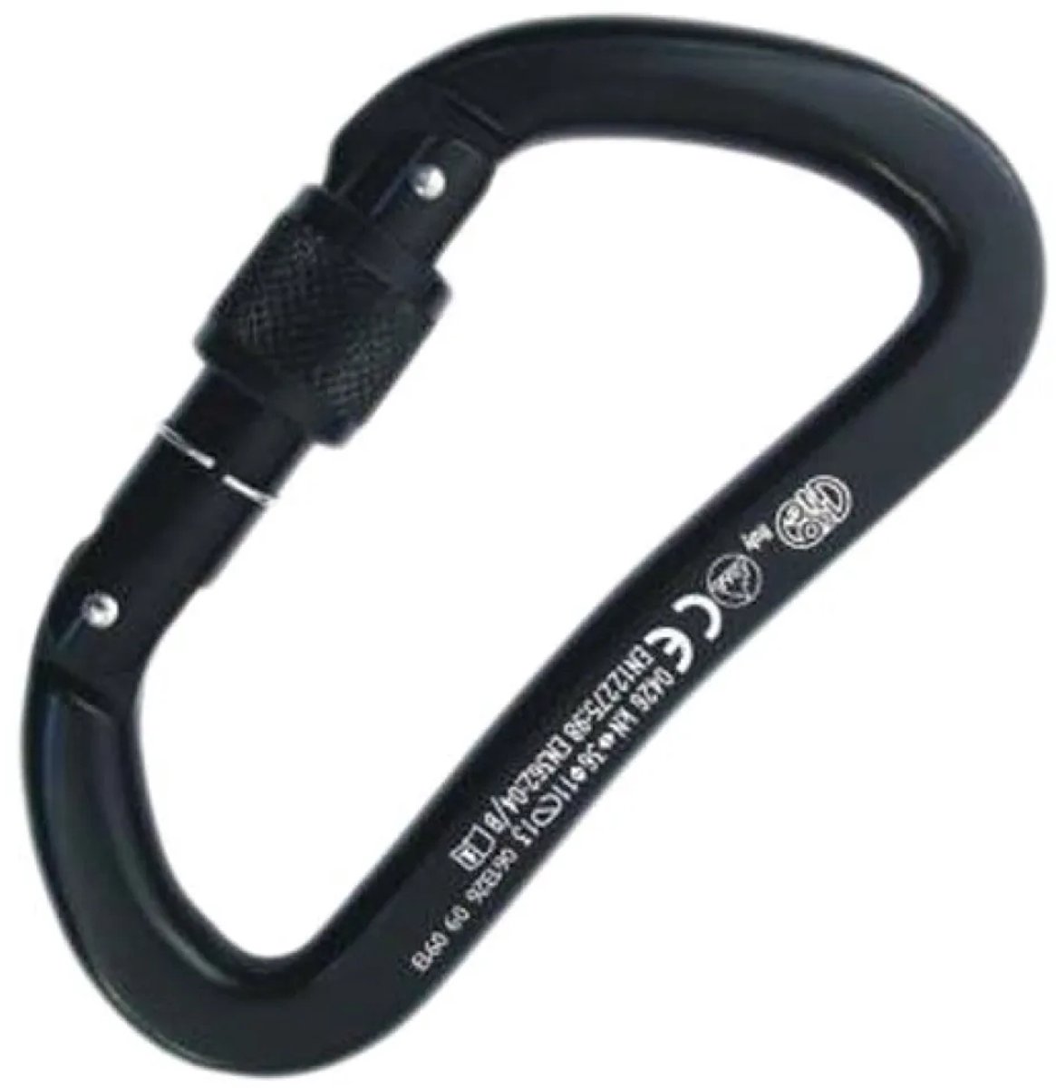 Kong Italy Heavy Duty Alu Karabijnhaak Zwart
