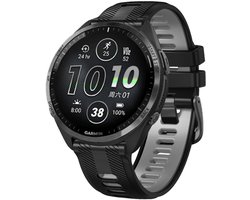 Stravo 22mm Siliconen Horlogebandje Bandje voor Garmin Forerunner 970 / Forerunner 965 (solar) / Forerunner 955 (solar) / Forerunner 945 / Forerunner 935 / Descent G1 / Descent G2 / Fenix 6 / 5 – Inclusief montage- en demontagetool - Zwart / grijs
