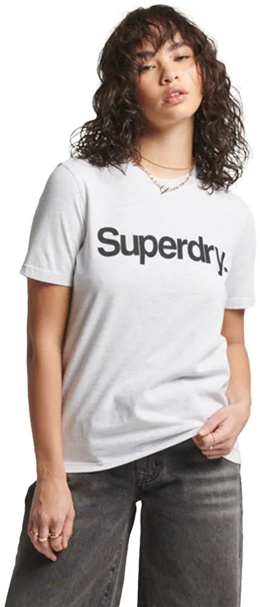 Superdry Cl T-shirt Met Korte Mouwen S Vrouw Ice Marl