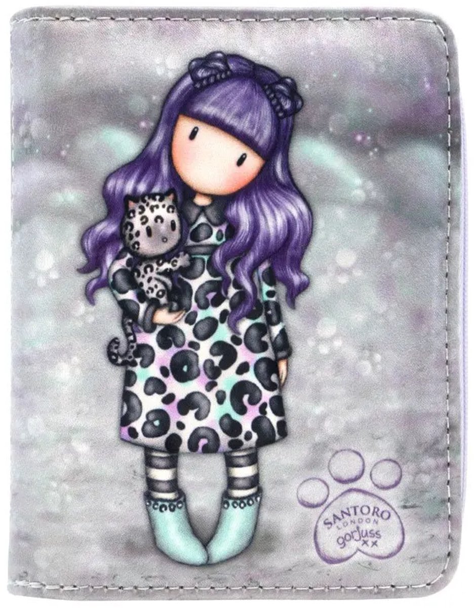 Santoro London Opvouwbare Gorjuss™ Smitten Kitten Portemonnee Veelkleurig