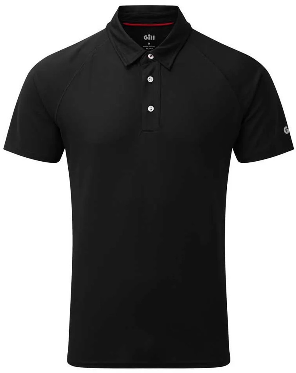 Gill Uv Tec Korte Mouw Poloshirt Zwart XL Man