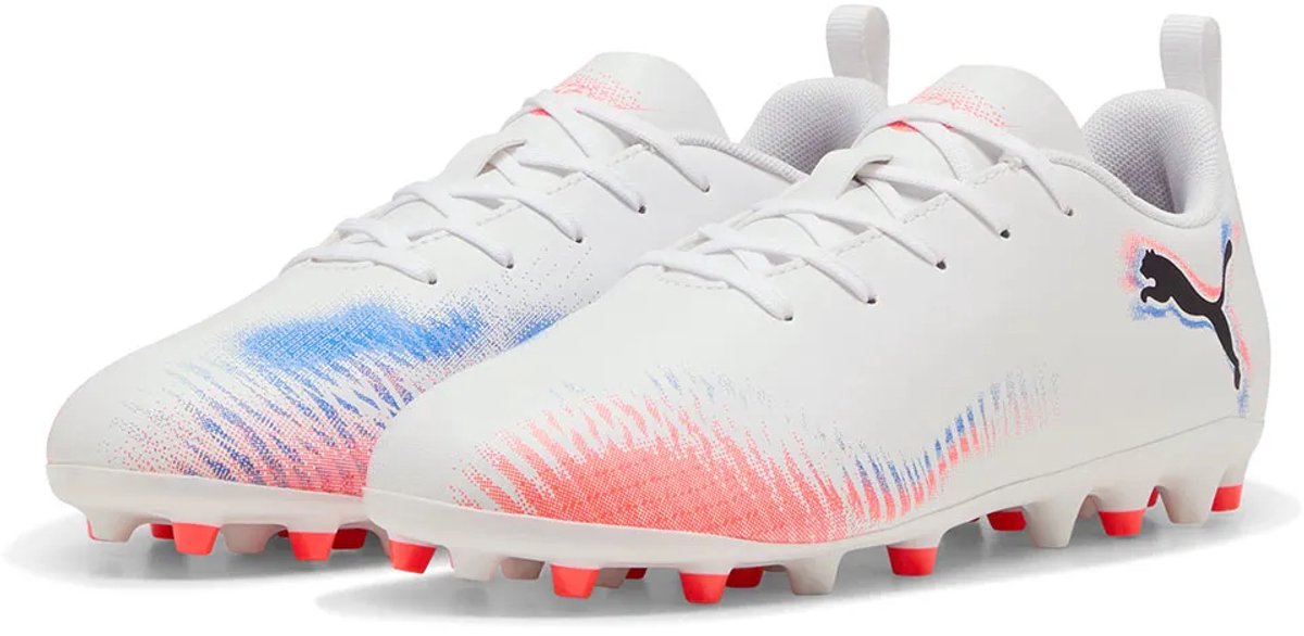 Puma Future 8 Play Mg Voetbalschoenen Voor Kinderen Wit EU 32 1/2