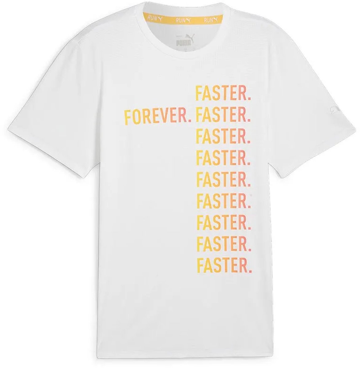 Puma Favorties Forever Faster T-shirt Met Korte Mouwen Wit