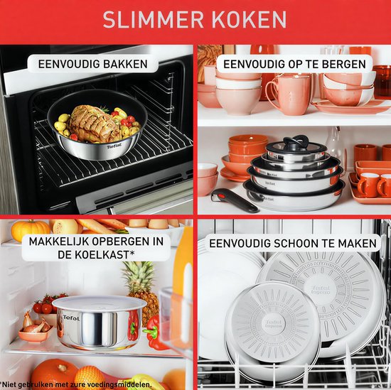 Tefal Ingenio L897SK04 lot de casseroles 20 pièce(s)