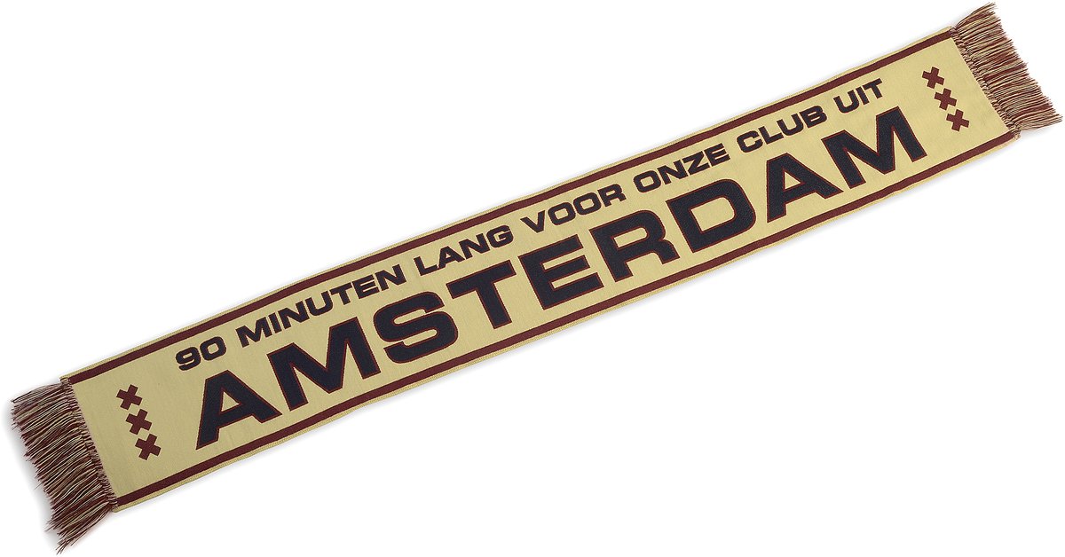 Sjaal AFCA Away Crème 3rd 25/26 - Ajax - Amsterdam - 3e Tenue - Fanwear - Voetbal