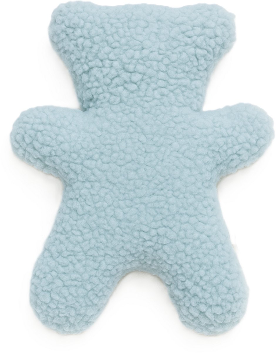 Hondenknuffel – Zacht pluchen hondenspeeltje zonder piep - Teddystof - blauw