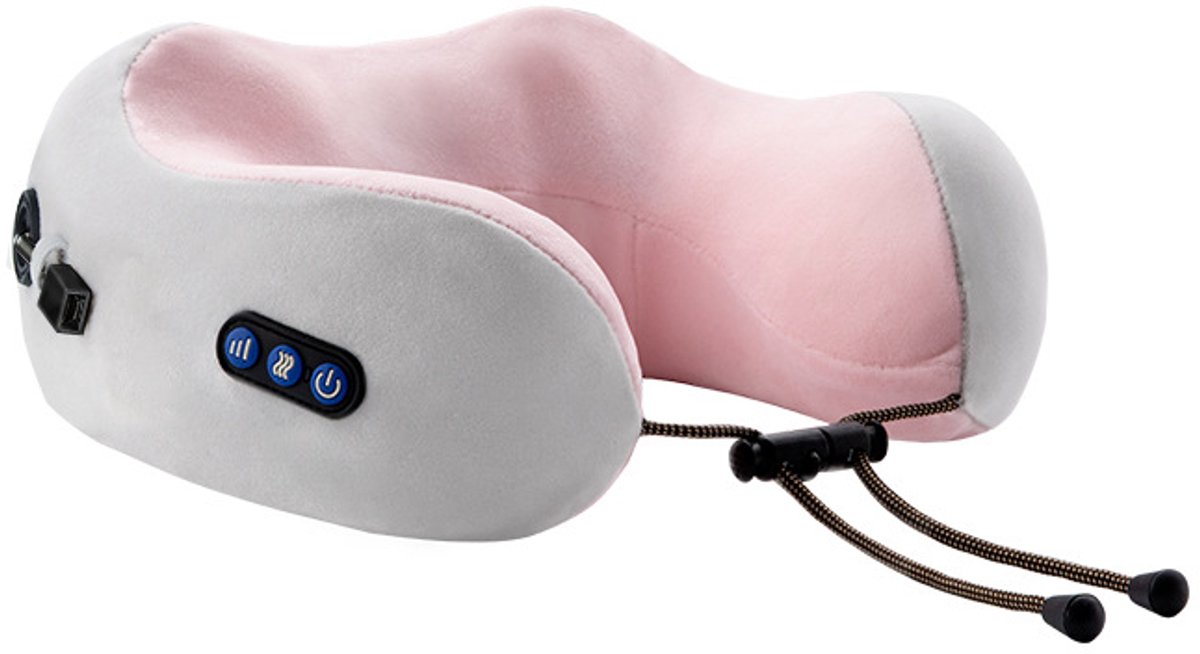 Acupressuur nekmassager - Elektrische nekmassager - Verlicht effectief nekpijn - Nekmassager - Ideaal cadeau voor zowel mannen als vrouwen - Roze
