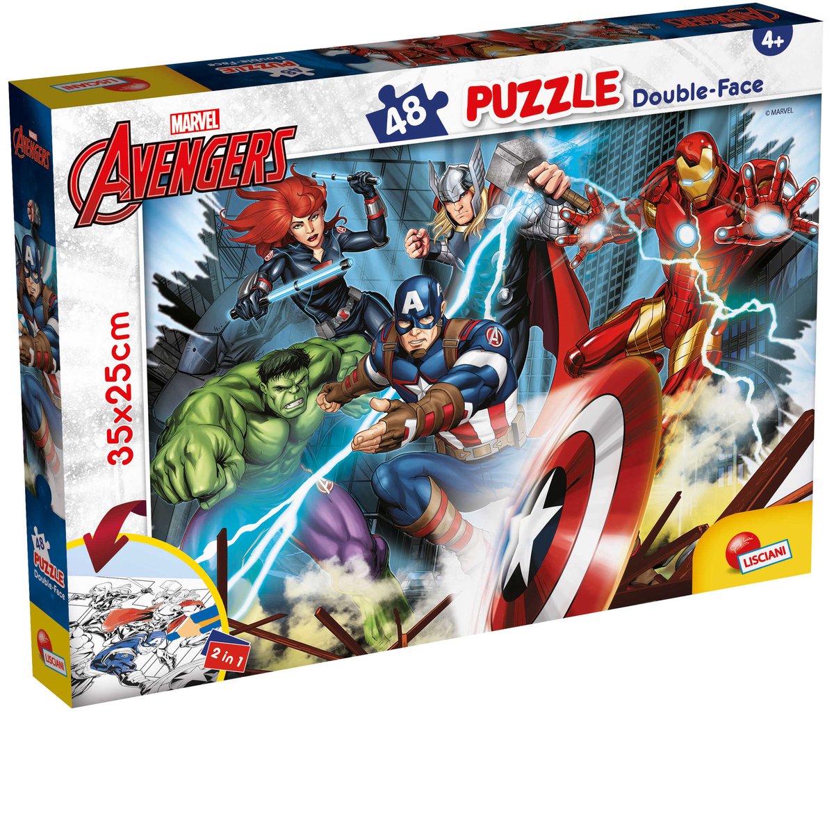 Lisciani - avengers - puzzel - 48 stukjes