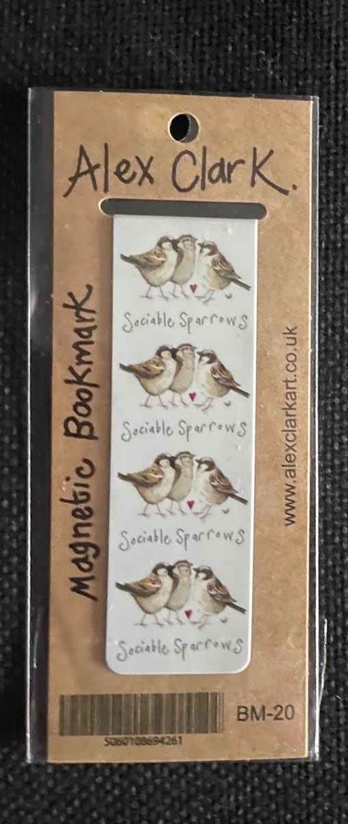 Alex Clark Sociable sparrows Magnetic Bookmark ~ Magnetische boekenlegger vogels