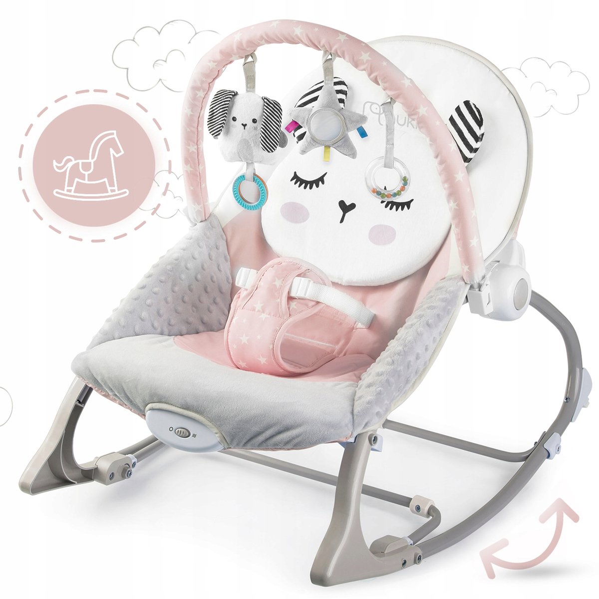 Nukido Baby Relaxstoel met vibratie en speelgoed thumbnail 5