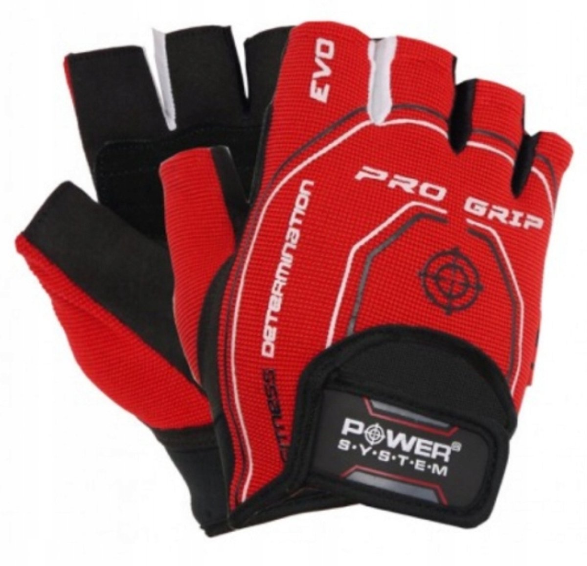 Power System Pro Grip Evo Fitnesshandschoenen Rood Maat S