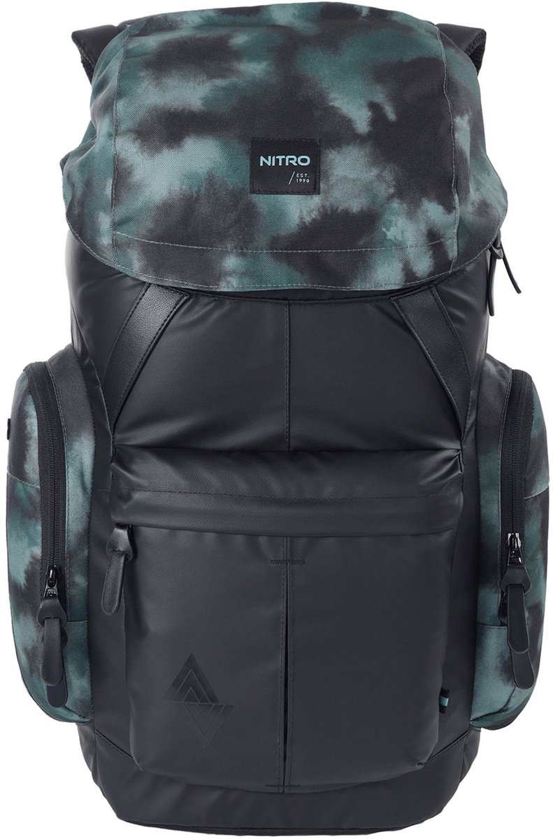 NITRO vrijetijdsrugzak rugzak met laptopvak Daypacker Two Backpack 32L Reef Break zwart