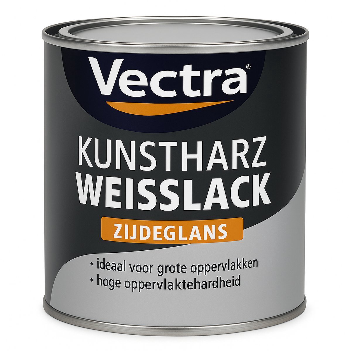 Vectra Kunstharz Lack 2,5 L – Wit Hoogglans universele buiten & binnen lak voor hout, metaal, beton – stoß- & kratzfest