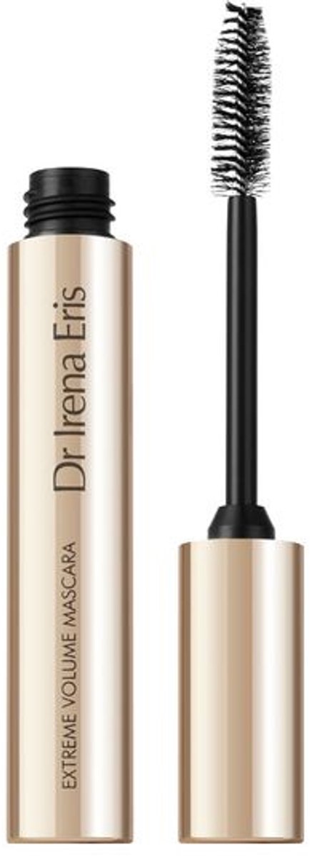 Dr Irena Eris Extreme Volume Mascara 9 ml - Volume Mascara Voor Intens Zwarte, Volle En Verdikte Wimpers - Langhoudende Mascara Met Opbouwbaar Effect - Geeft Dramatische Volume Finish Zonder Klontjes - Voor Perfect Gedefinieerde Wimpers