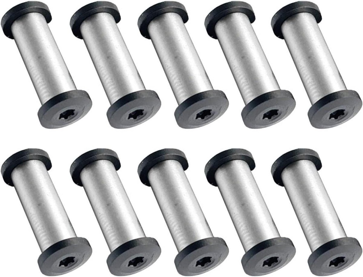 CSGoods - 10 stuks metalen klinknagels voor het bevestigen van messengrepen - M4*19