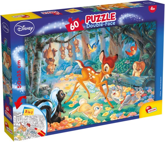 Lisciani - Puzzle - Disney Bambi - 60 pièces