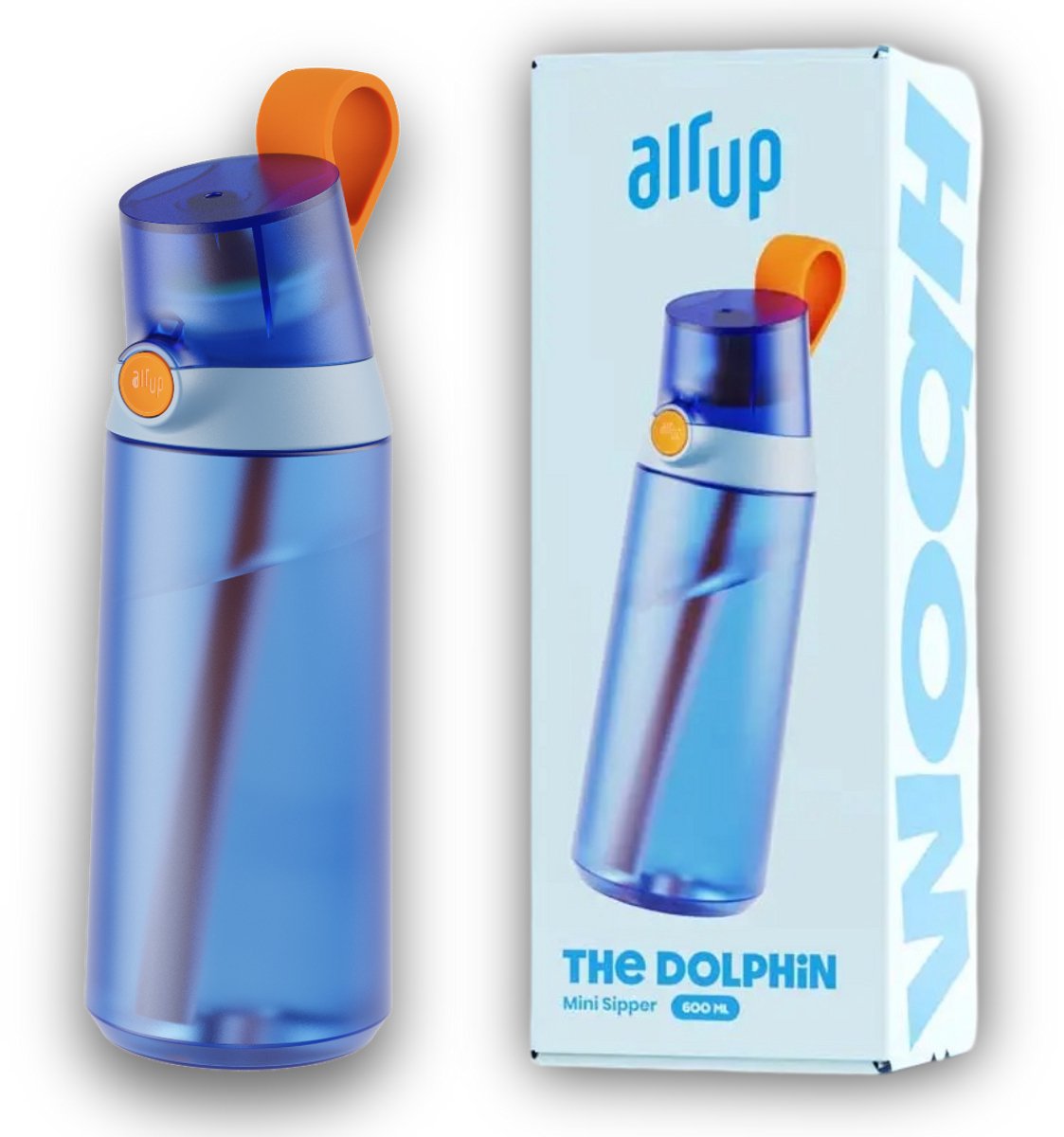 Air up mini fles - Mini Sipper - incl 3 pods - Air up fles 600 ml - Shrimp Pink Bundle