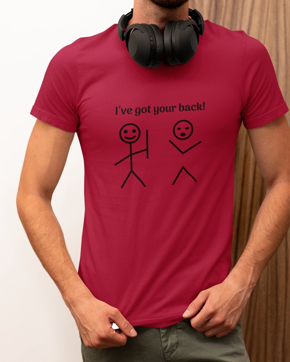 I’ve Got Your Back - T-shirt Rood - Grappig T-shirt - Maat S - Cadeau Mannen - Limited Edition