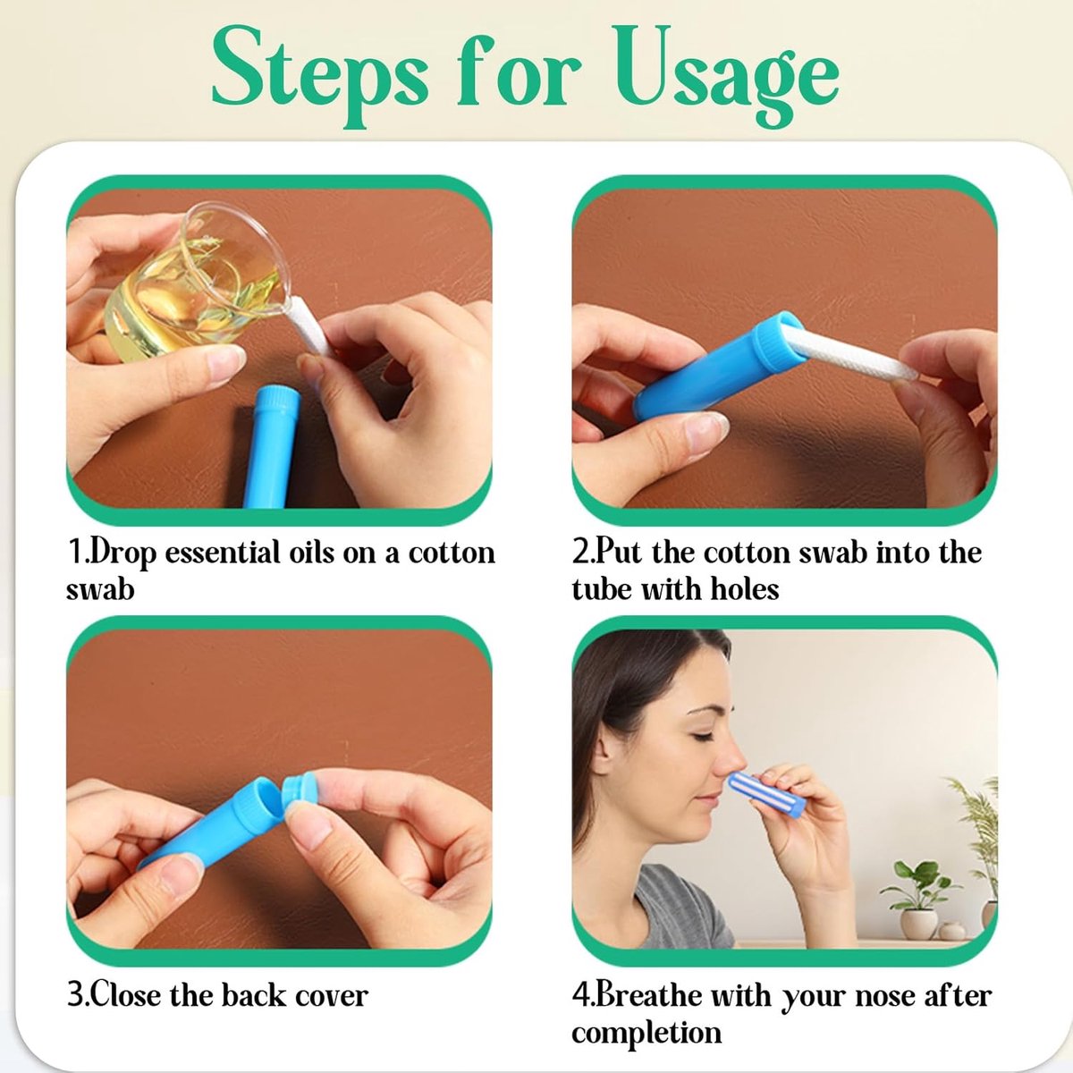 10 stuks geurstiften voor etherische oliën - neusinhalator pen - geurstaafjes voor neus - inhaleerstift voor aromatherapie en parfum - geurige wellness producten — cadeau in Cadeau-ideeën - foto 2