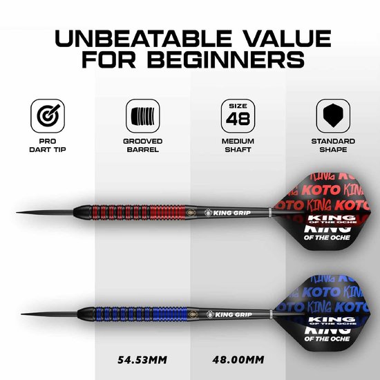 KOTO - Dual Force Messing Dartpijlen 20G - 6-Delige Complete Darts -ets van KOTO — afbeelding 2