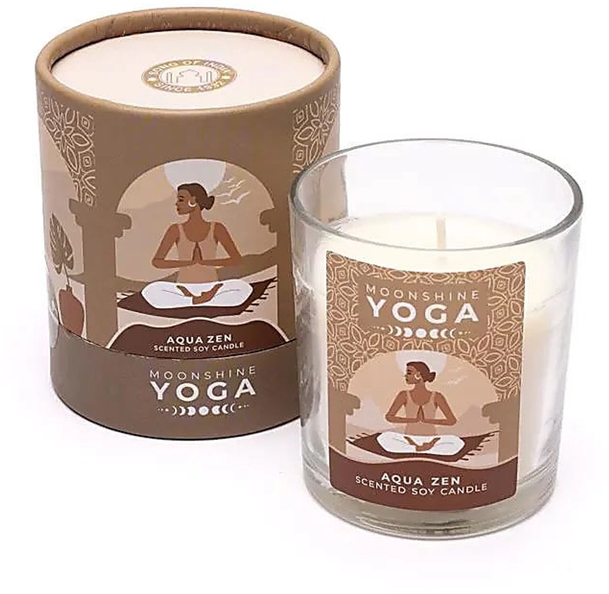 Song of India - Moonshine natuurlijke yoga kaars – Aqua zen