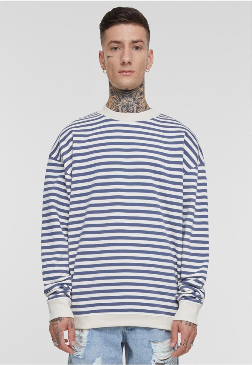 Urban Classics Striped Crewneck sweater/trui XL Beige
