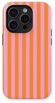 DripCase Gestreept Hoesje geschikt voor iPhone 14 Pro | Backcover met Mag | Stripes Motief | Trendy Case geschikt voor iPhone 14 Pro met Strepen Bubble Beam