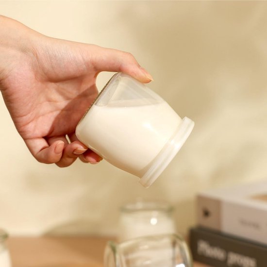 Set van 20 Glazen Yoghurt Potjes met Deksel (200ml) - Dessertglazen voor Pudding, Jam of Kaarsjes — afbeelding 2