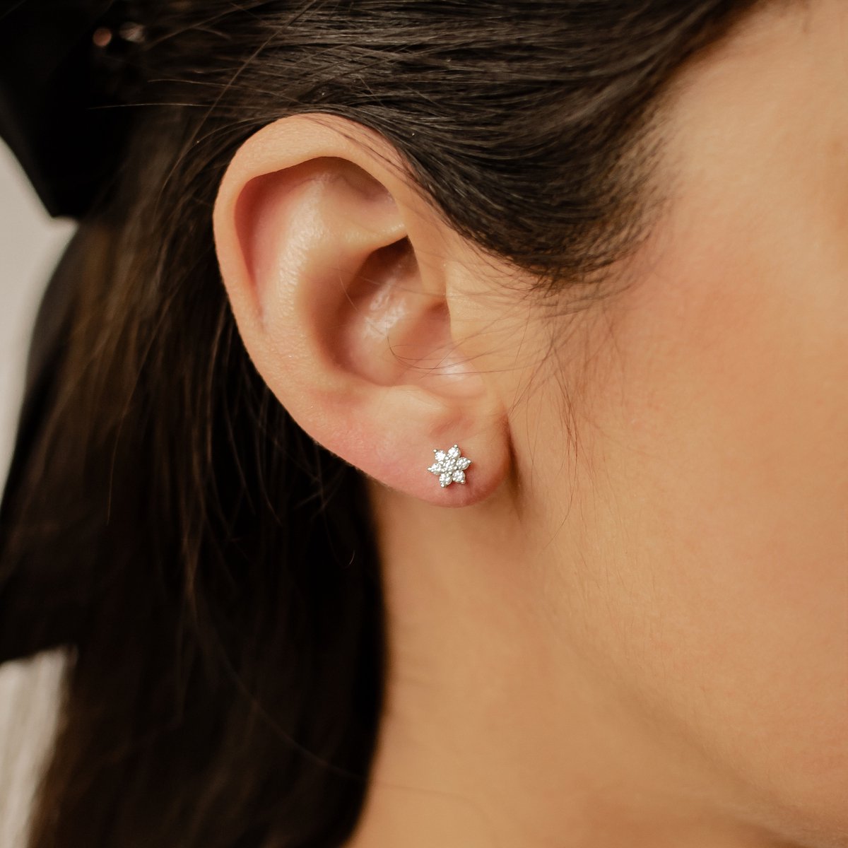 Hey Happiness Sunburst Stud Oorbellen Dames 925 Zilver 18K Verguld - Met Zirkonia Zonvorm - Zilver