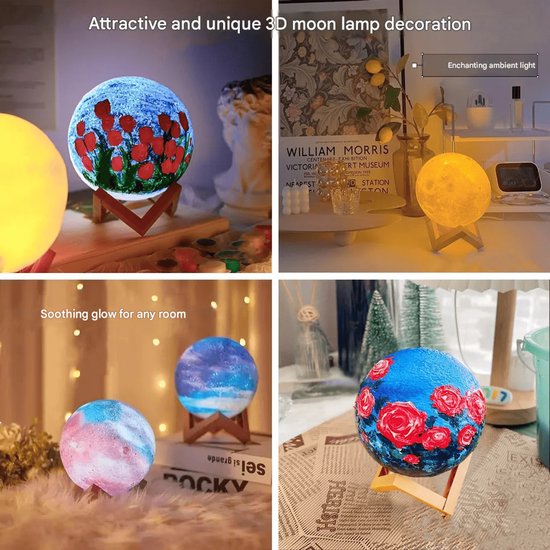 Doe het zelf nachtlampje, oplaadbaar LED kindernachtlampje, bedlampje, doe het tulp nachtlampje