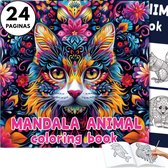 Boncy® Mandala Kleurboek voor Volwassen en Kinderen - Tekenboek met 24 Kleurplaten Bloemen & Dieren - Tekenen & Kleuren voor Volwassenen Meisjes Jongens - Mandela Kleurboeken Kleurplaat beginners en gevorderden - Cadeau Vrouwen Mama Kind Cadeautjes