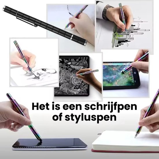 Stylo Fidget magnétique multifonctionnel Caimco® - Stylo magnétique - Stylo à bille - Stylos Crushmetric - Stylo Jet Strato - Cadeau pour les amis