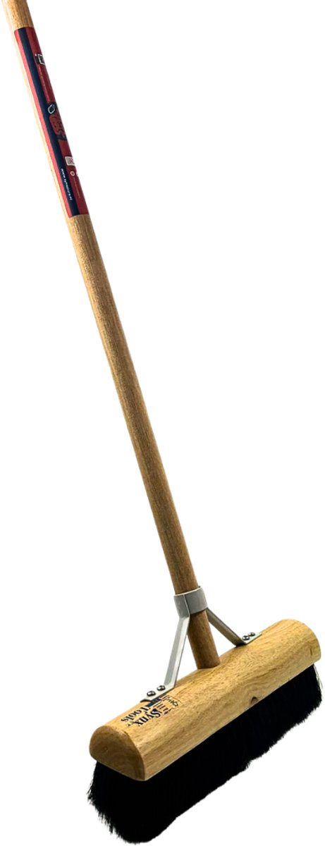 Synx Tools bezem Binnenbezem Zaalveger 30 cm - Paardenhaar / Kamerveger - Zachte bezem 30 cm - Bezemsteel - Veger schoonmaken - Bezems Binnen - Besem zacht met Steel 150 cm van Synx Tools — afbeelding 3