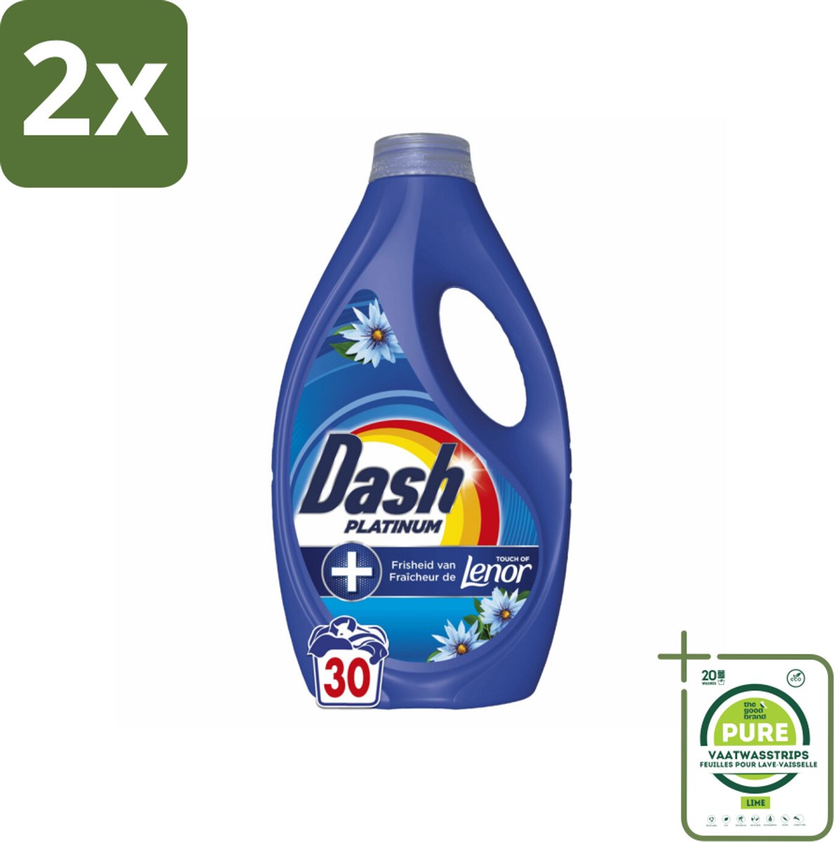 Dash – Wasmiddel – Zeebries – 1350 ml - Voordeelverpakking - 2 stuks - Zeebries - Frisse geur