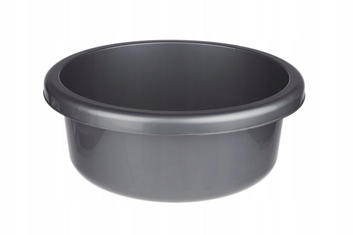 Bentom Ronde Wasbak 6,2L Grijs 31cm - Praktisch Huishoudelijk Hulpmiddel
