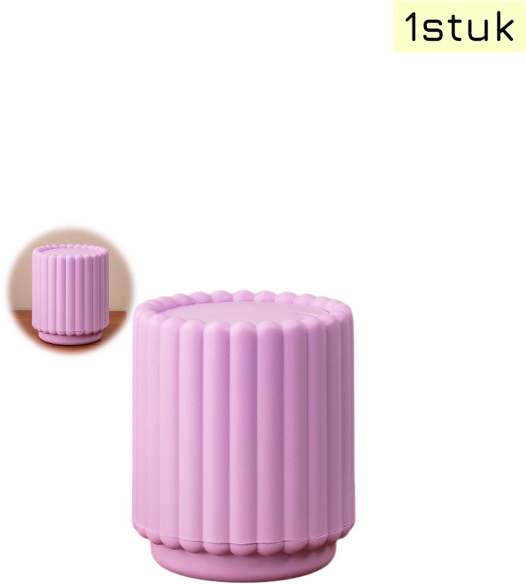 prullenbak - Mini-prullenbak - esktop afvalbak - Mini - Met push-open deksel - Geschikt voor keuken en slaapkamer - Woondecoratie - Zonnebloemdeksel - Paars