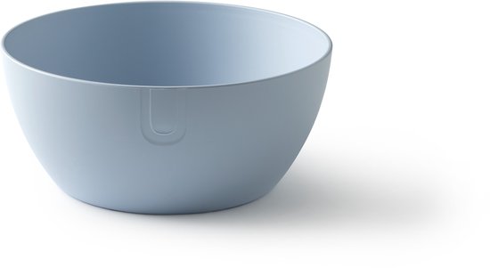 Set été UBITE - saladier biosourcé bleu ciel (XL - Ø 27) + set de 3 bols biosourcés cyber jaune (S - Ø 13) - saladier/saladier/bol/bol/récipient/durable